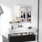 LED Bathroom Mirror Cabinet with Built-in Charging Station and Lights